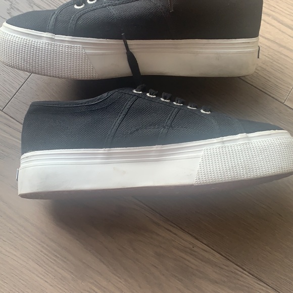 SUPERGA sneakers black canvas size 41 - Picture 9 of 12